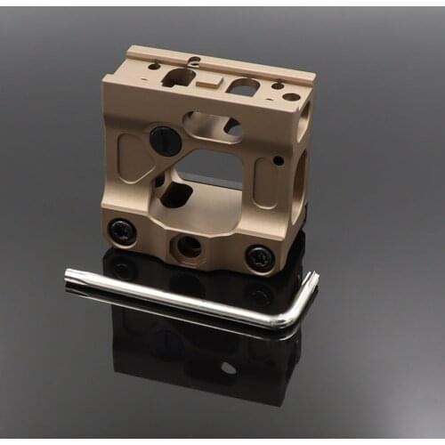 UN Universal Heightening Bracket red dot sightTARGET F1 Mount for Airsoft T1 / T-1 / T2 / T-2 / TARGET TR02 (Black/Tan)