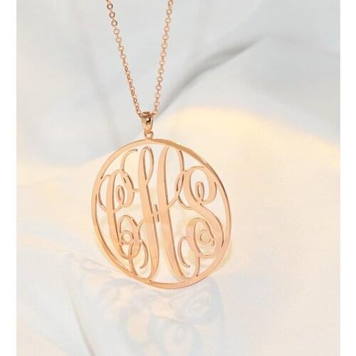 925 Sterling Silver Monogram Necklaces Jewelry Gift Personalized Custom Initial Nameplate Gold Plated Chain Fashion Women Choker