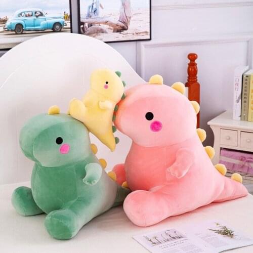 25-50CM Lovely Dinosaur Plush Toys Super Soft Cartoon Stuffed Animal Dino Dolls Kids Baby Hug Doll Sleep Pillow Home Decor Gifts