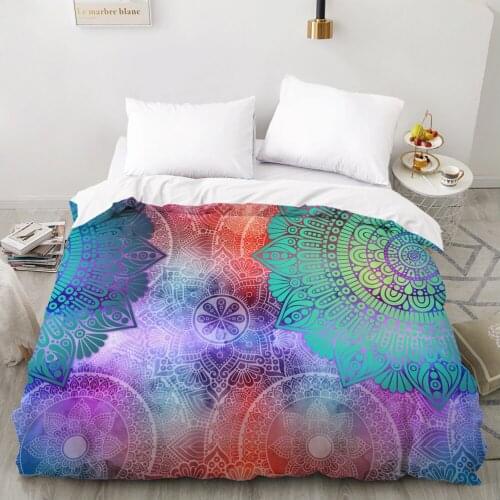 3D Duvet cover Quilt/Blanket/Comfortable Case Luxury Bedding 135 140x200 150x200 200x220 for Home Nordic mandala colourful