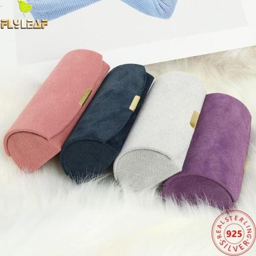 Simple High-quality Japanese Travel Portable Arched Small Jewelry Box Beaded Velvet Jewelry Ring Earrings Jewelry Storage Box