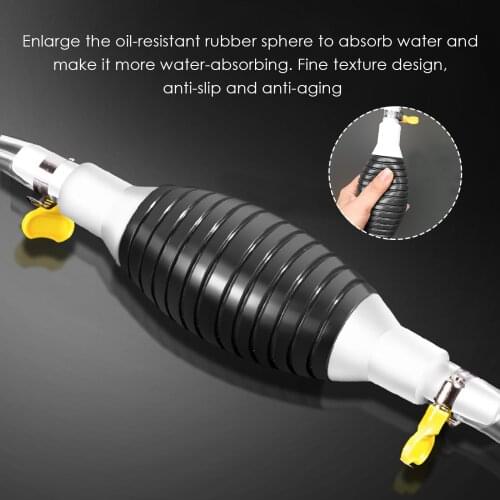 Car Motorcycle Boat Manual Fuel Pump Line Hand Primer Bulb Water Oil Gasoline Petrol Diesel Liquid Transfer Universal