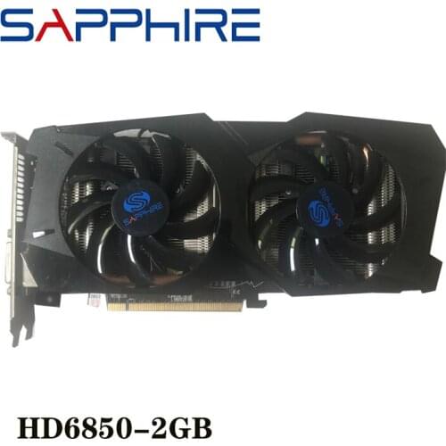Used SAPPHIRE Video Cards GPU HD6850 2GB For AMD Original Radeon HD 6850 GDDR5 Graphics Cards PC Computer Game Not Mining