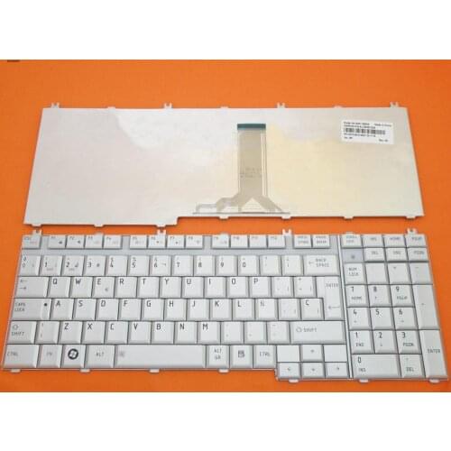 SP Spanish New Keyboard for Toshiba Satellite L550 L550D L555 L555D P300 P300D P305 P305D / Silver