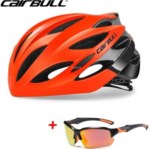 Ultralight Mountain Road Bike Helmet Adjustable Men Women Cycling Racing Sports Helmet with Sunglasses Bicycle Safety Helmet