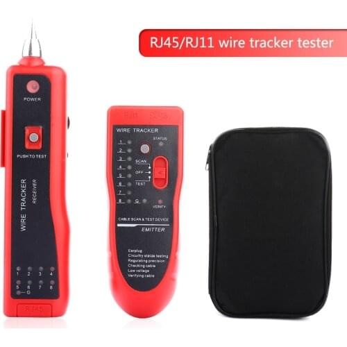 Ethernet LAN Network Cable Tester UTP STP RJ11 RJ45 Cat5 Cat5E Cat6 Telephone Wire Tracker Tracer Toner Detector Line Finder