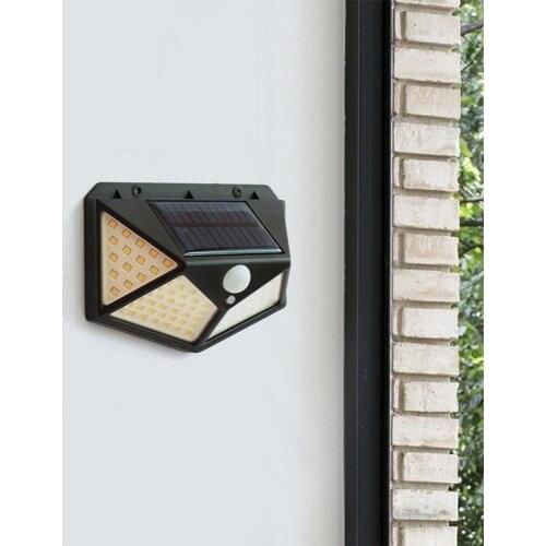 100 LED Solar Light Outdoor Solar Lamp Powered Sunlight Waterproof PIR Motion Sensor Light for Garden Decoration