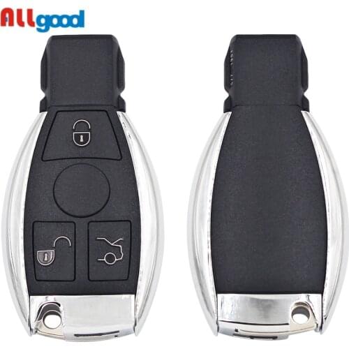 Smart Remote Car Key Shell Fob 3 Buttons Case 2000 BGA for Mercedes Benz A B C E Class W203 W204 W205 W210 W211 W212 con logo