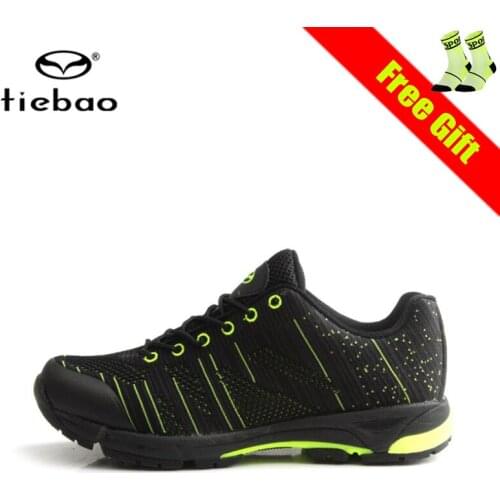 Tiebao Sapatilha Ciclismo Mtb Men Leisure Cycling Shoes Self-locking Breathable Outdoor Superstar SPD Riding Bicycle Snekaers