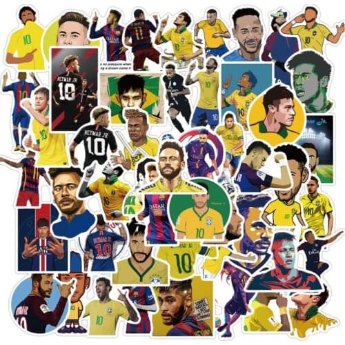 10/30/50Pcs Football star Nelma Graffiti Waterproof Skateboard Travel Suitcase Phone Laptop Luggage Stickers DIY Kids Girl