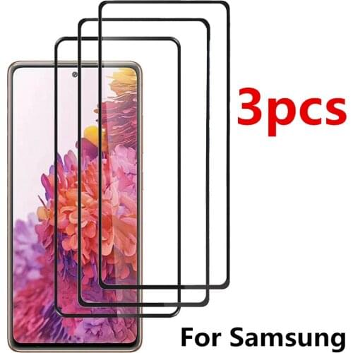3pcs Screen Protector For Samaung S20FE S21 Note 20 ultra A50 A70 A51 A71 Safety Glass For Samsung S20 Note 20 Tempered Glass