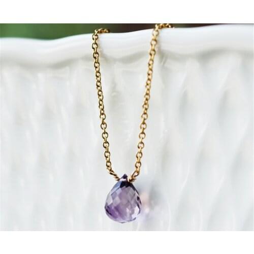 Natural Crystal Necklace Gold Filled Handmade Gold Chocker Vintage Charm Party Gift Bijoux Femme Collier Boho Necklace For Women