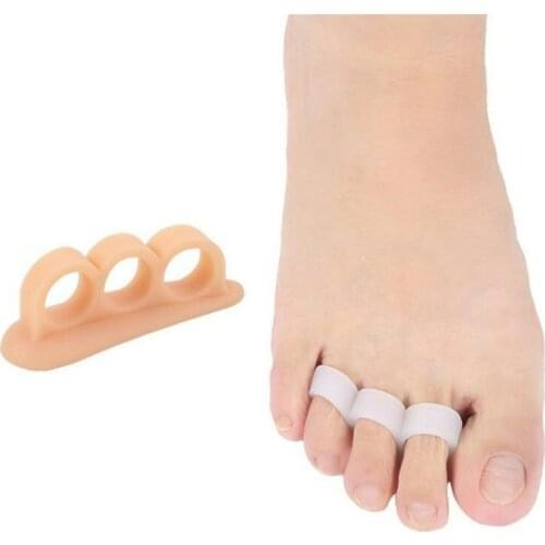 1Pair Silicone Gel Hammer Toe Straightener & Corrector for Curled Toes Corrector Feet Foot Pain Relief Separator Gel Support Pad