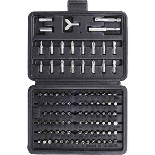 100 Piece Power Screwdriver Tool Bit Set Phillips Slotted Hex Torx Square Torq Tools Professional Phone Repair Kit Bike Tool Set