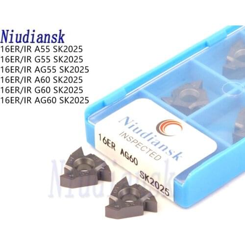 16ER A55 G55 AG55 A60 G60 AG60 SK2025 Threading Blades CNC Lathe Tools 16IR Carbide Inserts For Processing Steel,Stainless Steel