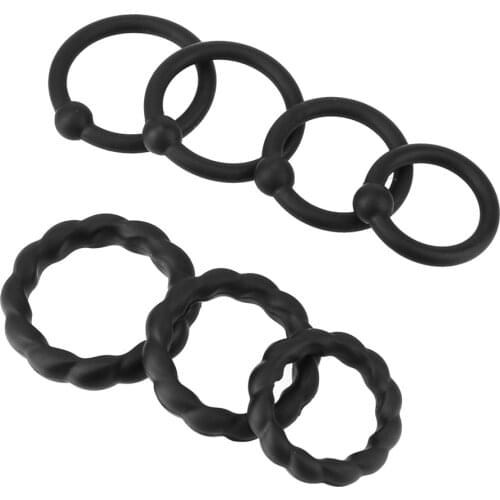 3/4/7pcs Cock Rings Penis Ring Glans Strapon Sex Toys for Men Delay Ejaculation Male Masturbator Medical Themed Machine Erotic