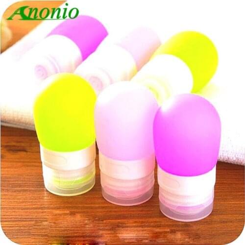 50PCS Mini Make Up Silica Gel Container Bottles Travel Packing Press Bottle Shampoo Bath Empty Tubes Cosmetic Cream Lotion S065B