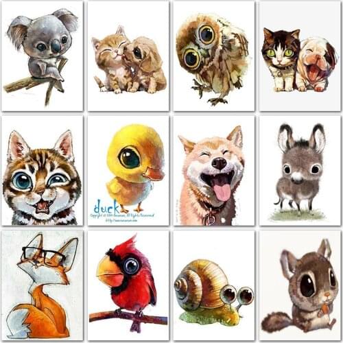 5D DIY Diamond painting cat dog animals Cartoon Full Round Diamond mosaic Full Square Diamond embroidery Cross stitch Home decor