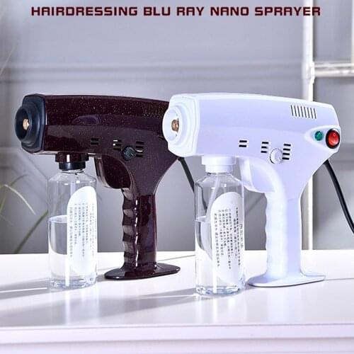 Alwafore 260ML Blue Ray Hair Spray Nano Mister Body Steamer High Large Steam Gun Hair Care Spa Humidifier Blue Nano Mixed Vapor