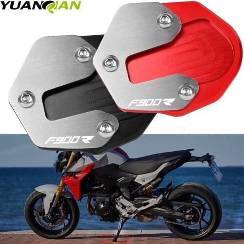 Motorcycle CNC Aluminum Side Stand Enlarge Plate Kickstand Extension Accessories FOR BMW F900R F900 R XR F900XR 2019 2020 2021