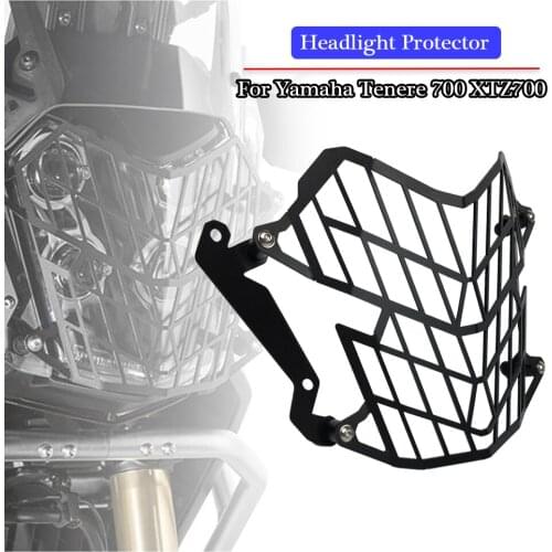 Aluminium Motorcycle Headlight Protector Grille Guard Cover Protection for Yamaha Tenere 700 XTZ Tenere700 XTZ700 2021 2020 2019