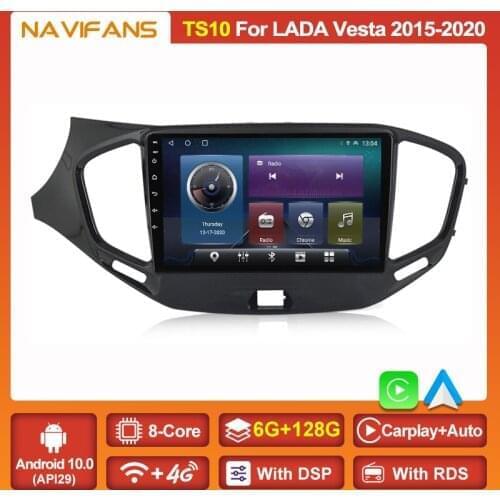 Carplay AUTO IPS DSP Android 11 2 Din Car Radio Multimedia Video Player For LADA Vesta Cross Sport 2015-2020 Tap Recorder No DVD