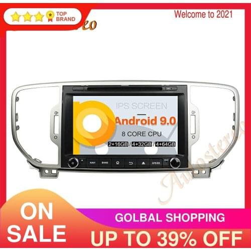 DSP Android 9 PX5/PX6 Car DVD Player GPS Navigation For KIA sportage 2016+ KX5 Auto Radio Stereo Head Unit Multimedia Player ISP