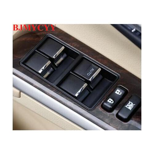 BJMYCYY 7PCS/SET Car window lifting switch button ABS decorative sequins For Toyota corolla 2014