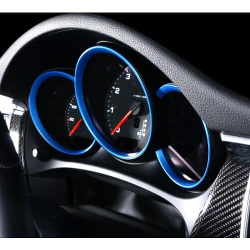 ABS Chrome Car Dashboard Ring Trim For Porsche Macan For Cayenne Accessories Car Styling