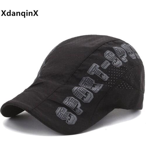 XdanqinX Summer Ultra-thin Breathable Mesh Hat Men Women Ventilate Berets Adjustable Size Couple Sports Cap Casual Snapback Cap