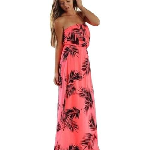 Hot selling womens summer wrapped chest Hedging print dress fashion sexy mid-length dresses Female style plus size dresses