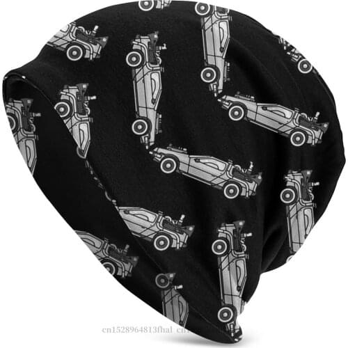 Time Machine Chevrons Bonnet Homme Knit Hat Back To The Future Science Film Marty McFly Skullies Beanies Caps For Men Women