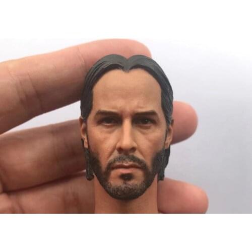 1/6 Scale Male Soldier Head Sculpture Model for 12" Action Doll Toys