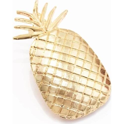 Fashion Personal Design Gold Pineapple Shape Hairpins Exquisite Metal Hair Clips For Women Hair Accessories Decorations
