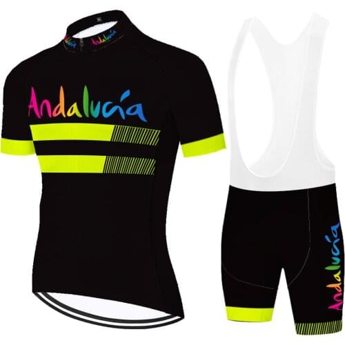 Andalucia Laser Cut Maillot Hombre Cuissard Cyclisme Homme Conjunto Masculino Camisa Completo Ciclismo Estivo Ciclismo