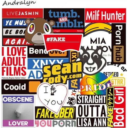 10/50Pcs/pack Adult site Stickers Porn Stickers For Laptop Luggage Skateboard Phone Car Helmet DIY Bicycle Guitar Stationery