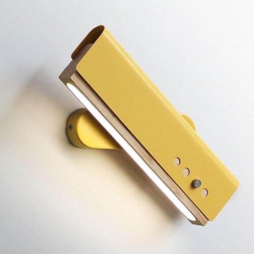 Nordic Iron Wood Wall Lamps Modern Led Beds Wooden Wall Sconce for Bedroom Lamp Bathroom Light Fixtures Home Decor Mirror Lights