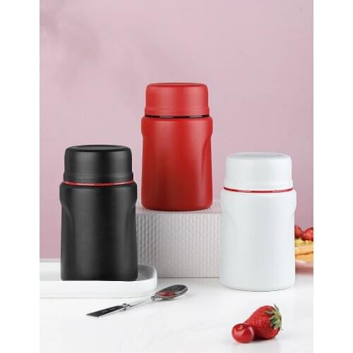 Food Flask Soup Container Small Office Portable Insulation Barrel Stainless Steel Adult Taper De Comida Food Packaging ED50TH