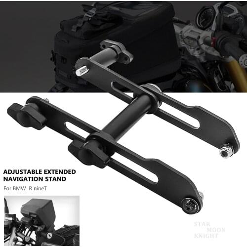 For BMW R nineT /5 R nineT Pure Racer Motorcycle Adjustable Extend Stand Holder Phone Mobile GPS Plate Bracket Phone Holder