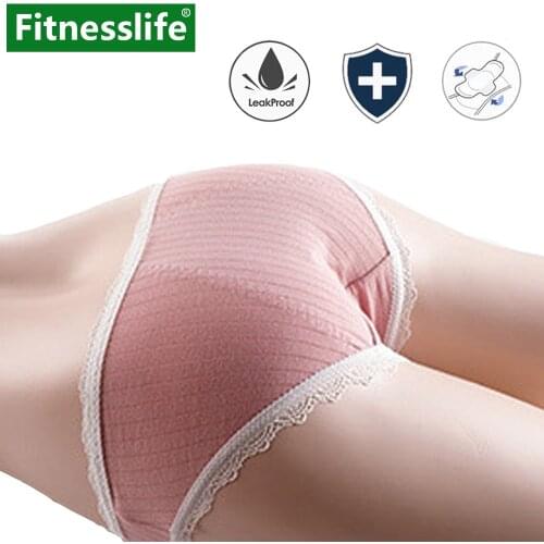 Leak Proof Menstrual Period Panties Cotton Underwear Small for Teen Women Feminine HygieneSoft Under Pants Female Briefs M L XL