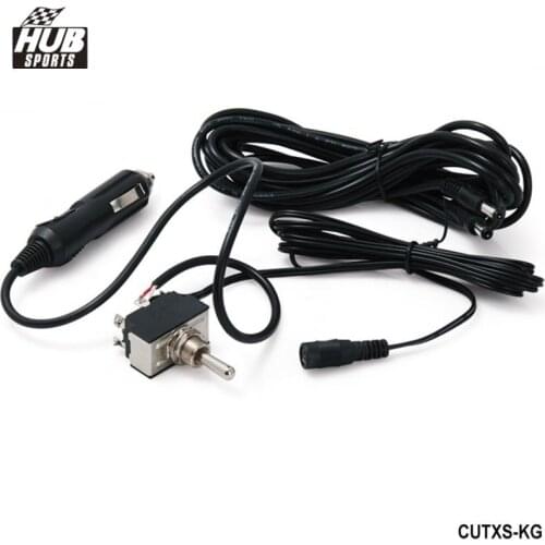 Toggle Switch with 12ft Wiring Harness For Exhaust Muffler electric Valve Cutout System Dump HU-CUTXS-KG
