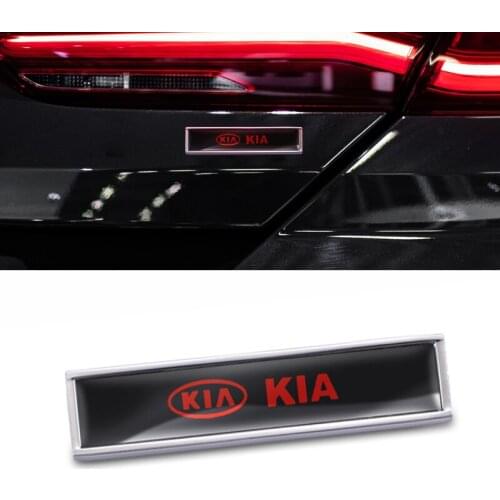 1Pcs 3D Car Metal Side Fender Emblem Stickers For KIA Cerato Venga Cadenza Cee'd Forte K9 Optima Soul Picanto Sportage RIO