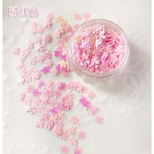 12 mix color four-leafed shape Nail Art Glitter Flakes fashion lovely colourful Sequins Manicure 3D nail art decoration