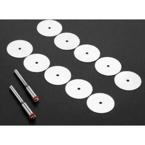 12Pcs 22mm Circular Saw Blade Wood Plastic Aluminum Rotary Cutting Discs With Mandrel Woodworking Tool