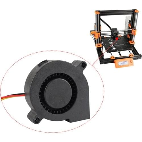 2Pcs Prusa I3 Mk3 DC 5V 2Pin Dual Ball/Sleeve Bearing Brushless Cooling Turbine Blower Fan1.97X1.97in 3D Printer Cooler