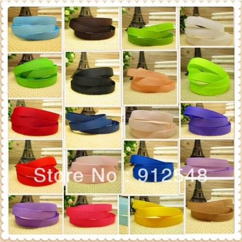3/8"(9mm) Solid Color Grosgrain Ribbon Packing 21yards mix color bow celebration decoration DIY Materials Tape,DXCS66
