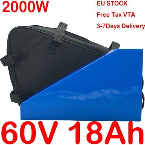 60V Lithium battery pack 60V electric scooter battery 60V 18AH electric bicycle battery for 60V 1000W 1500W 1800W ebike motor