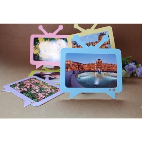Free Shipping 6 Inch DIY Hanging Paper Colorful Photo Frames For Home Decoration, 10pcs/Set, 50pcs/Lot