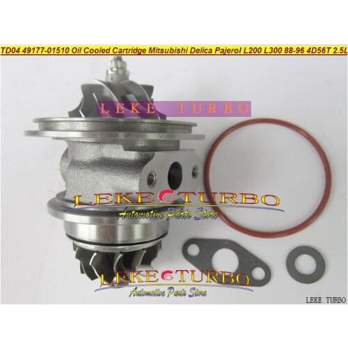 Free Ship Turbo CHRA Cartridge Core TD04 49177-01500 49177-01501 MD106720 For Mitsubishi SHOGU Delica Pajero L200 L300 4D56 2.5L