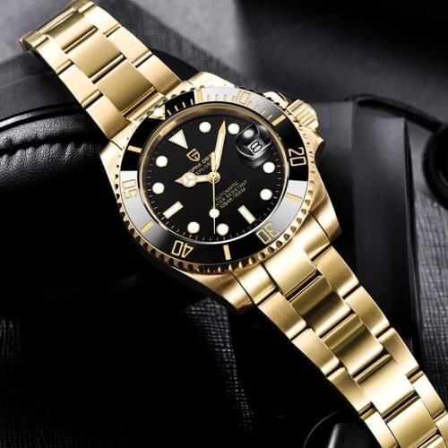 PAGANI DESIGN 40MM Mens Automatic Watch Luxury Sapphire Glass Mechanical Watch Stainless Steel Fashion Sports Waterproof Watch